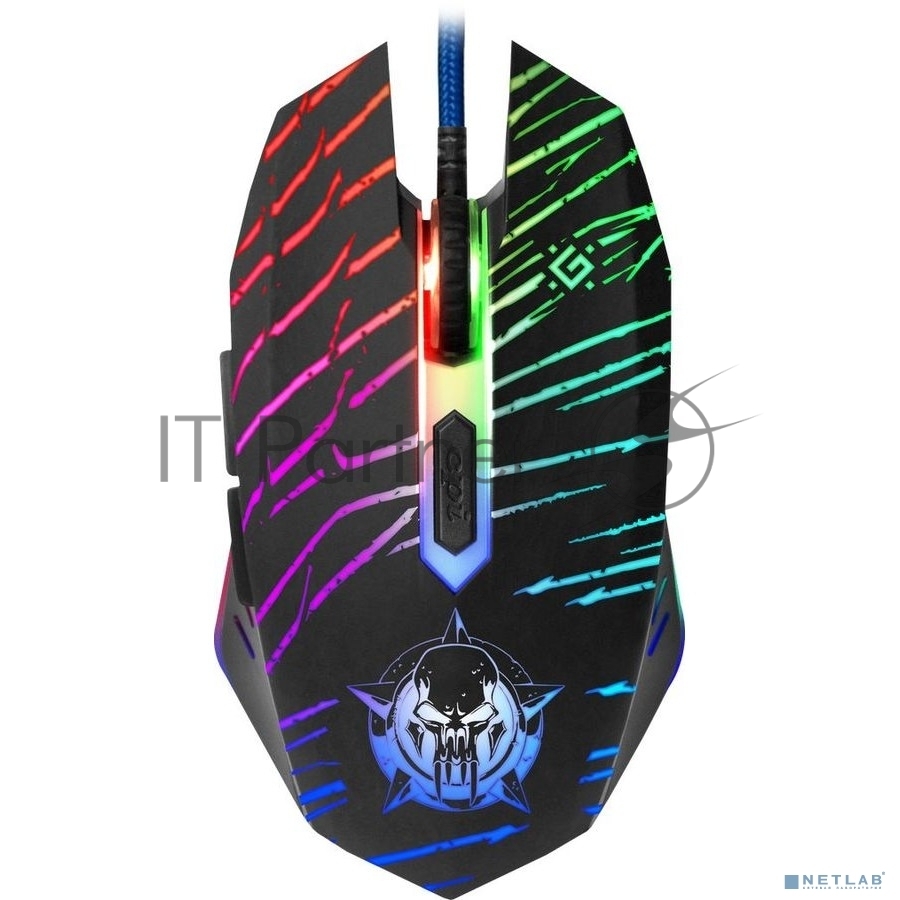 Мышь проводная Defender Dark Agent GM-590L черный, 12800 dpi, USB, кнопки - 6