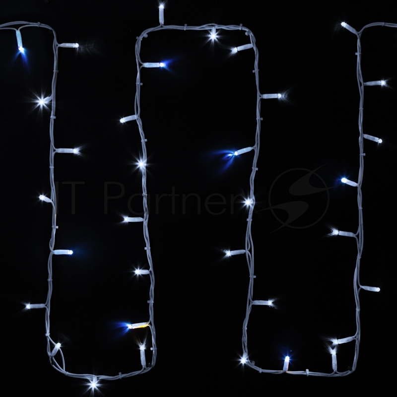 Гирлянда Neon-night "Дюраплей LED" 20 м, 200 LED, белый каучук, мерцающий Flashing (каждый 5-й диод) свечение белое