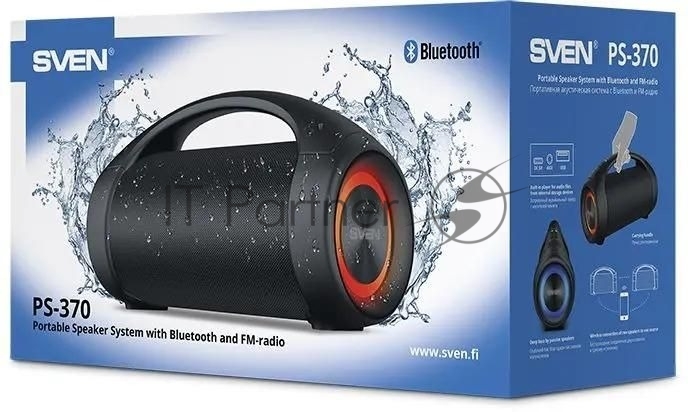 Колонка портативная SVEN SV-020408, 40Вт, Bluetooth, USB, IPX5