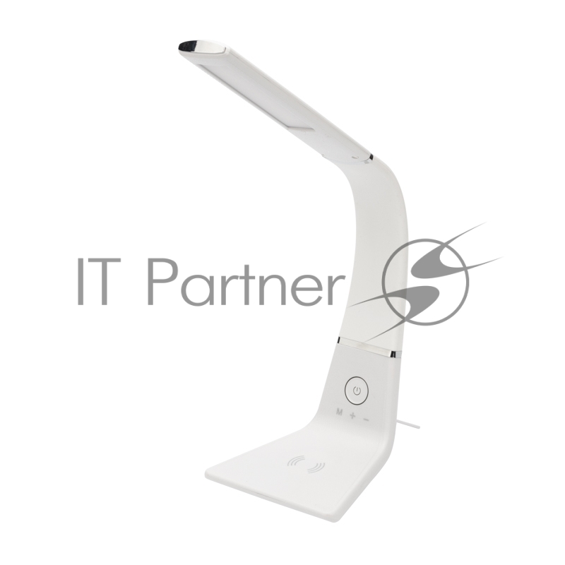 Rexant (75-0223) Светильник настольный Cloud LED 2700-6500К, встроенная беспроводная и проводная USB-зарядка устройств, диммер, гибкий поворот