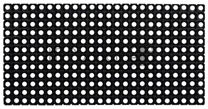Коврик Vortex резина 50x100 см черный (20098)