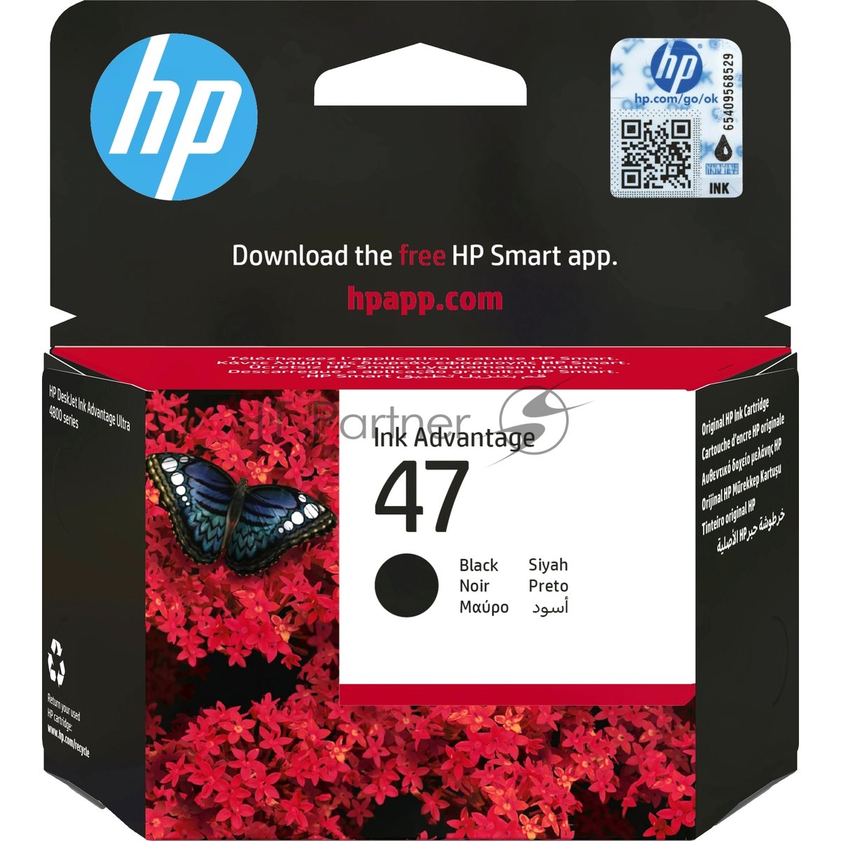Картридж струйный HP 47 6ZD21AE черный (1300 стр.) (2мл) для HP DJ IA Ultra 4828
