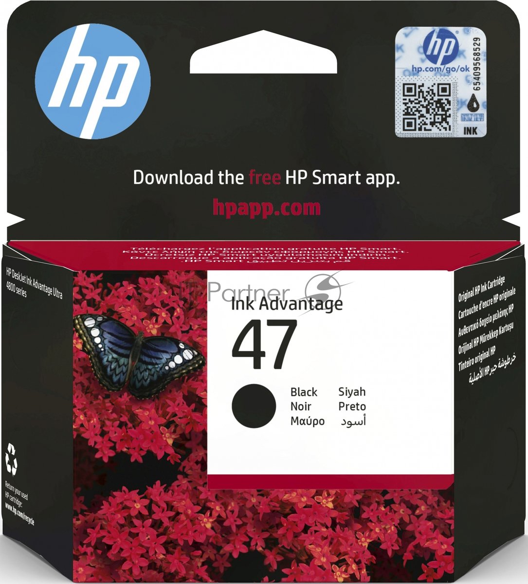 Картридж струйный HP 47 6ZD21AE черный (1300 стр.) (2мл) для HP DJ IA Ultra 4828