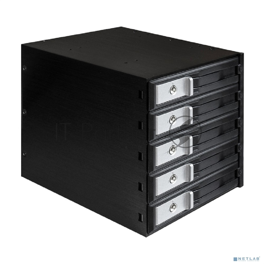Корзина для HDD ExeGate EX289284RUS HS535-12G (универсальная, на 5*3,5" SATA3/12G SAS HDD, занимает 3*5,25" отсека)