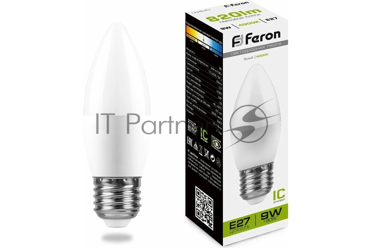 Лампа светодиодная Feron LB-570 9W 230V E27 4000K