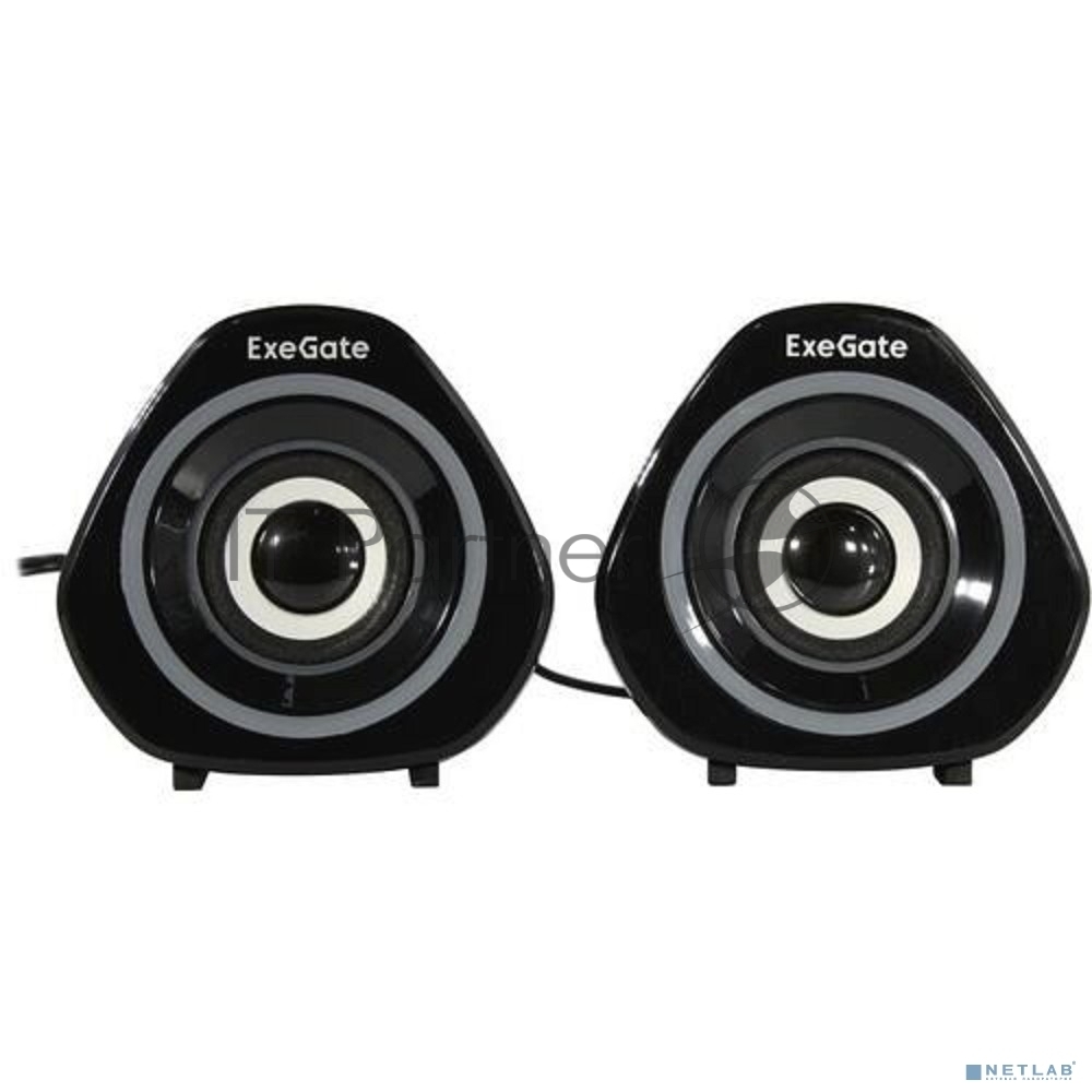 Акустическая система 2.0 ExeGate EX289680RUS Accord 210 (питание USB, 2х3Вт (6Вт RMS), 60-20000Гц, черный, RGb подсветка)