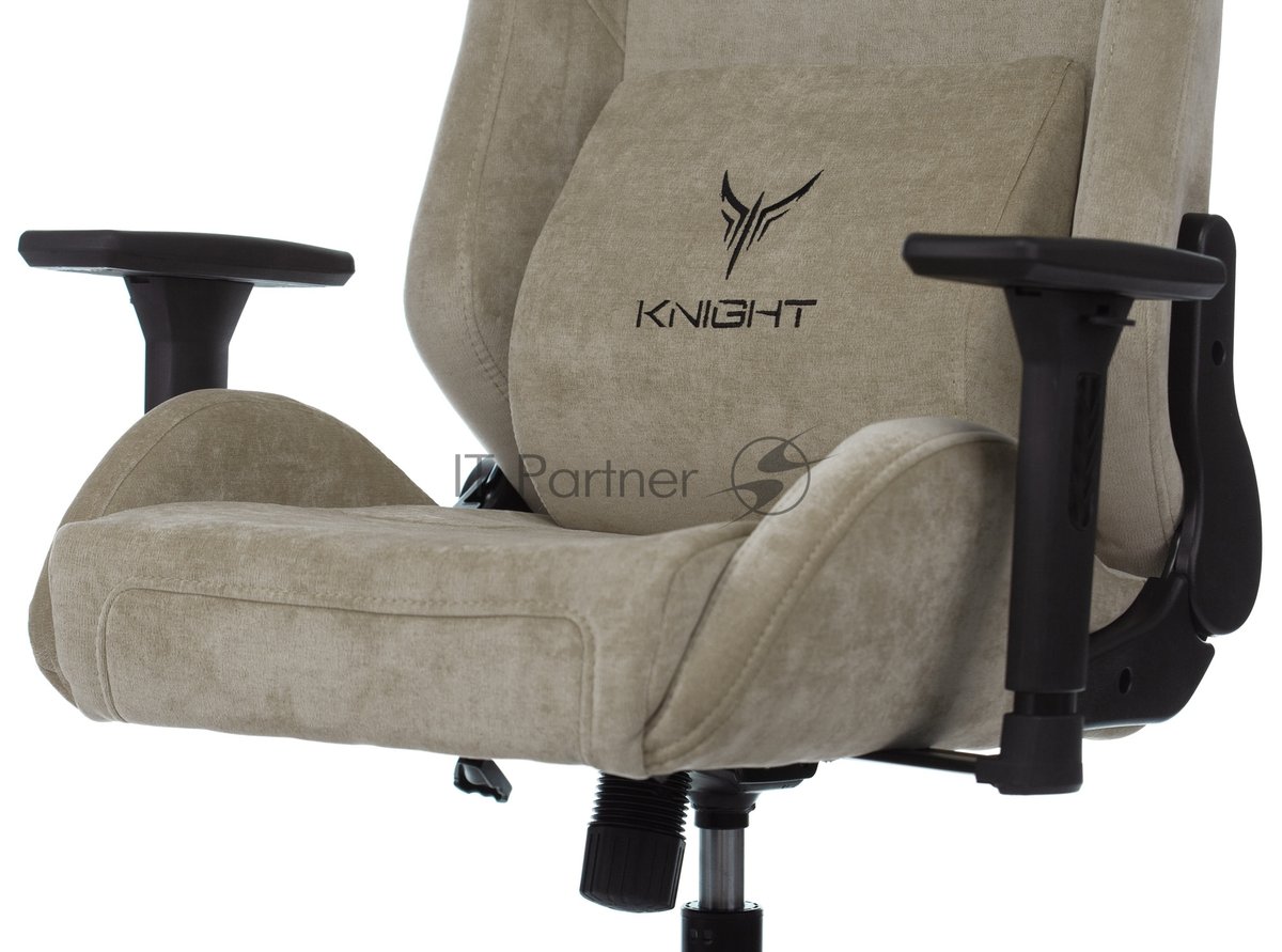 Кресло игровое Бюрократ Knight N1 Fabric бежевый Light-21, с подголов. крестовина металл