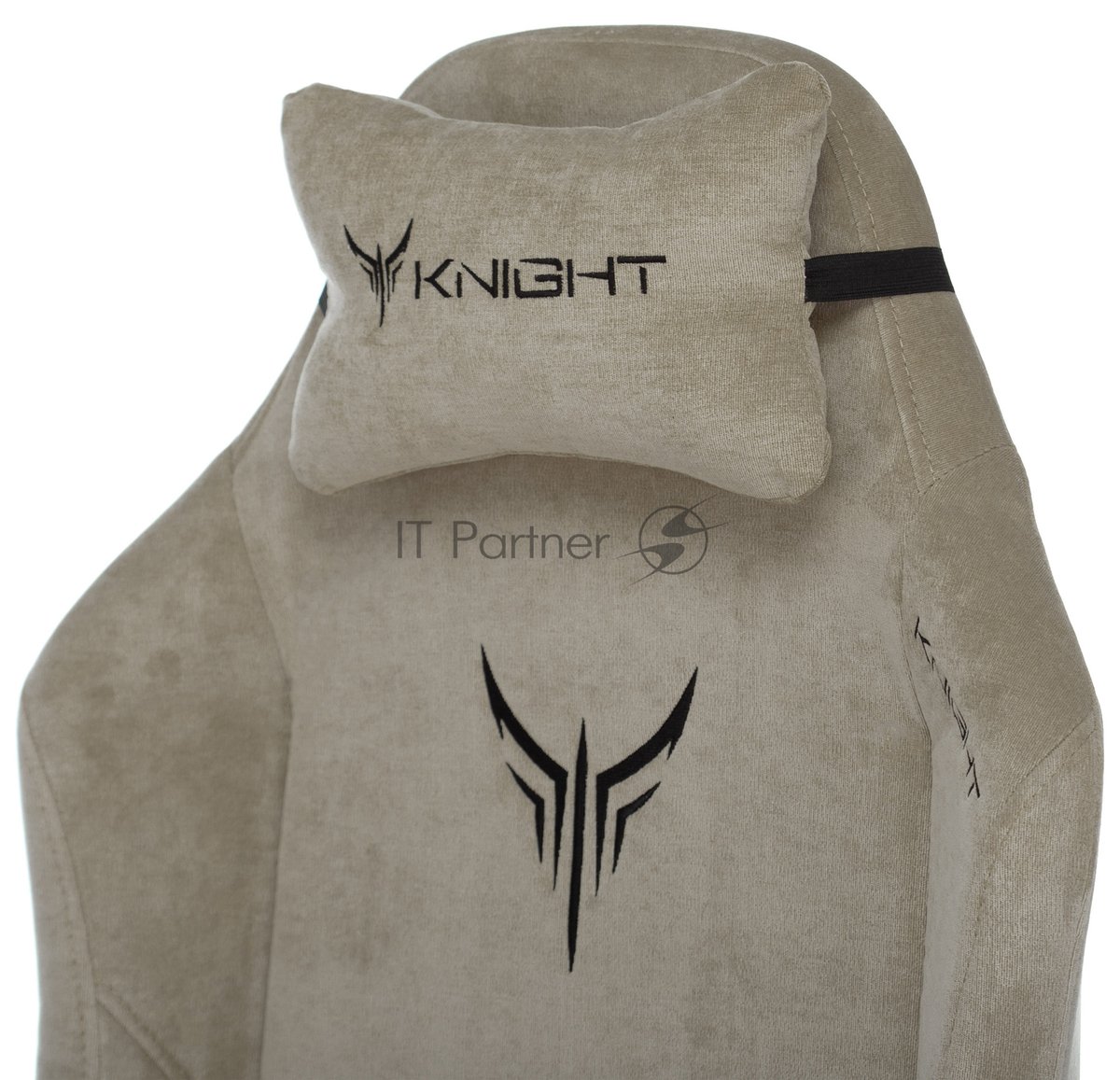 Кресло игровое Бюрократ Knight N1 Fabric бежевый Light-21, с подголов. крестовина металл
