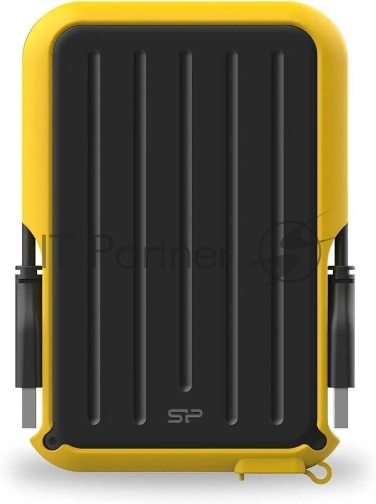 Внешний HDD 2.5" 2.0Tb Silicon Power Armor A66 SP020TbPHD66SS3Y черно-желтый (USB3.2, прорезиненный, противоударный MIL-STD-810G, пыле-влагозащищенный IPX4)