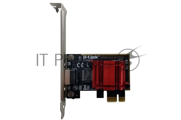 Сетевой PCI Express адаптер D-Link DGE-562T/A2A с 1 портом 100/1000/2.5Gbase-T