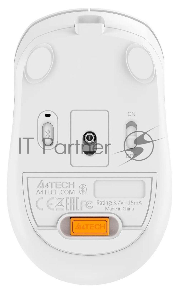 Мышь A4Tech Fstyler FB10C белый/серый оптическая 2000dpi беспров. BT/Radio USB 4but (FB10C GRAYISH WHITE)
