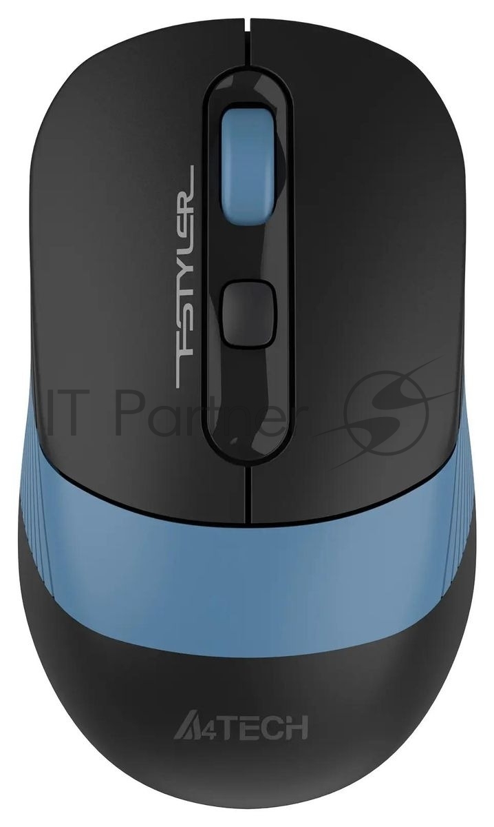 Мышь беспроводная A4TECH FB10C черный/синий, 2000 dpi, Bluetooth / USB, Bluetooth / радиоканал, кнопки - 4