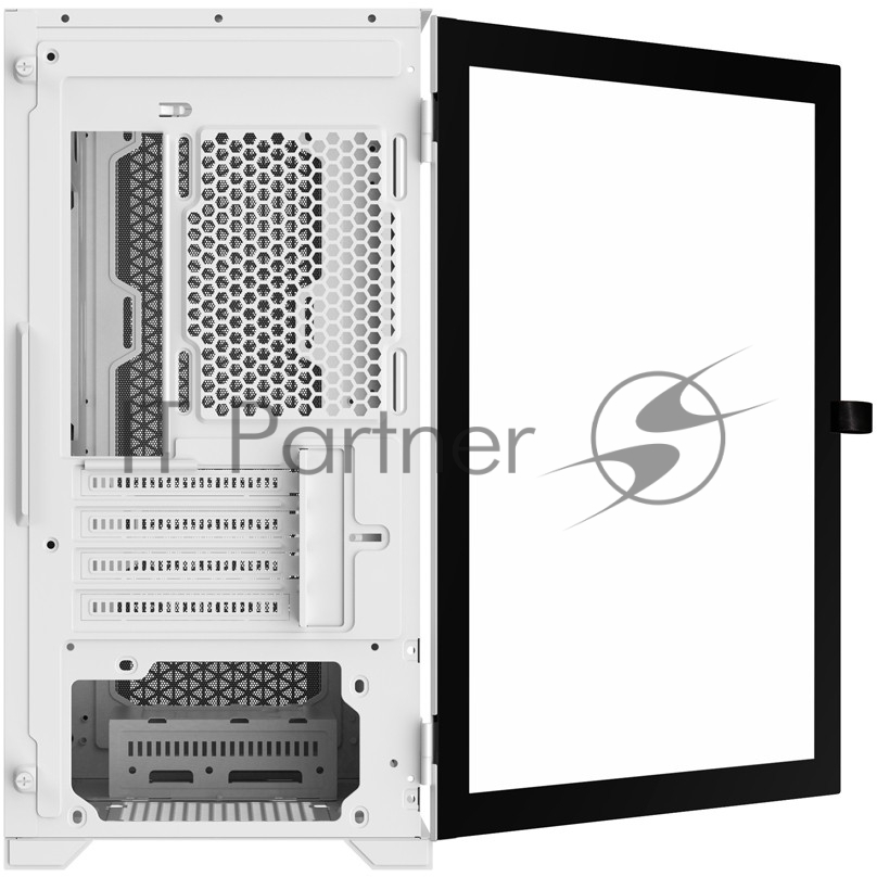 Компьютерный корпус 1STPLAYER TRILOBITE T3 белый/mATX, TG/4x 120мм LED fans inc./T3-WH-4F1-W