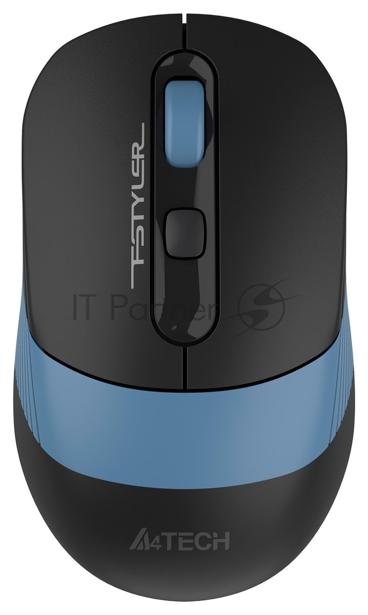 Мышь беспроводная A4TECH FB10C черный/синий, 2000 dpi, Bluetooth / USB, Bluetooth / радиоканал, кнопки - 4
