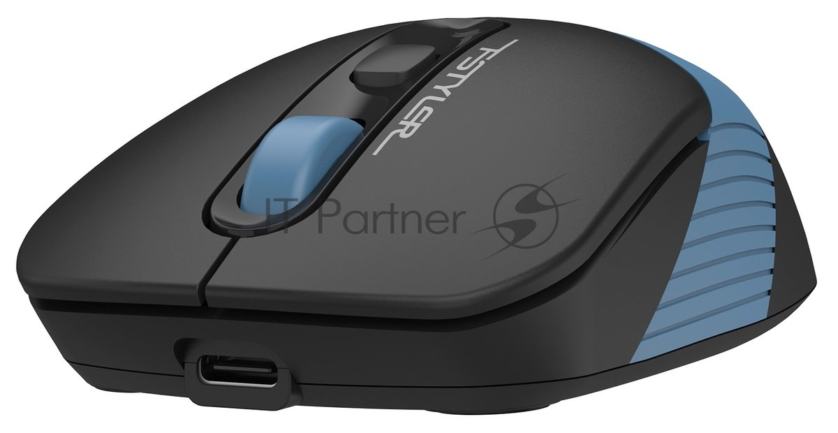 Мышь беспроводная A4TECH FB10C черный/синий, 2000 dpi, Bluetooth / USB, Bluetooth / радиоканал, кнопки - 4