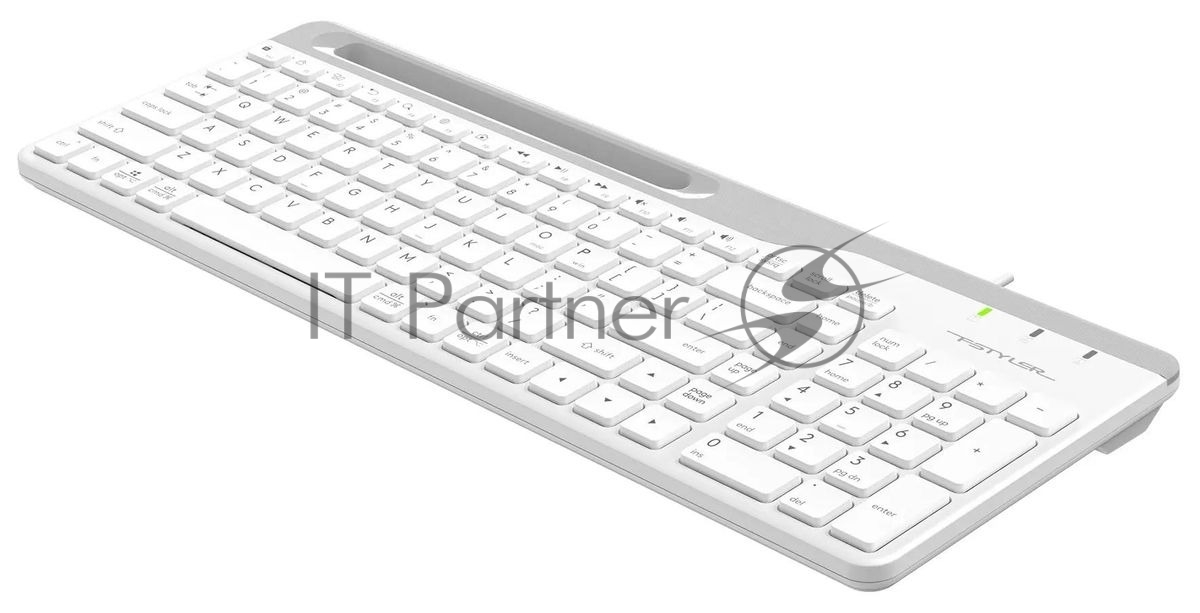 Клавиатура проводная A4Tech Fstyler FK25, USB, белый/серый