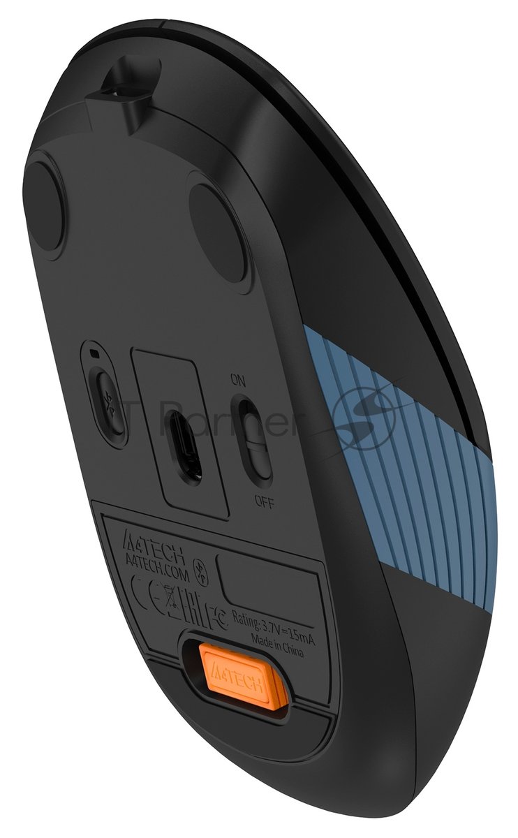 Мышь беспроводная A4TECH FB10C черный/синий, 2000 dpi, Bluetooth / USB, Bluetooth / радиоканал, кнопки - 4