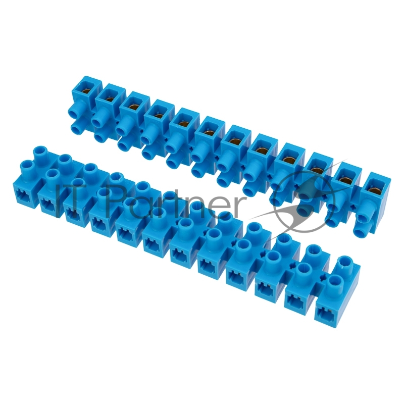 Клеммная винтовая колодка Rexant KВ-25 10-25, ток 60 A, полиэтилен синий (10 шт./уп.)