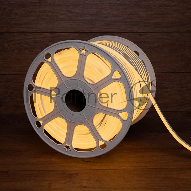 Гибкий неон Neon-night LED SMD 8х16 мм, теплый белый, 120 LED/м, бухта 100 м