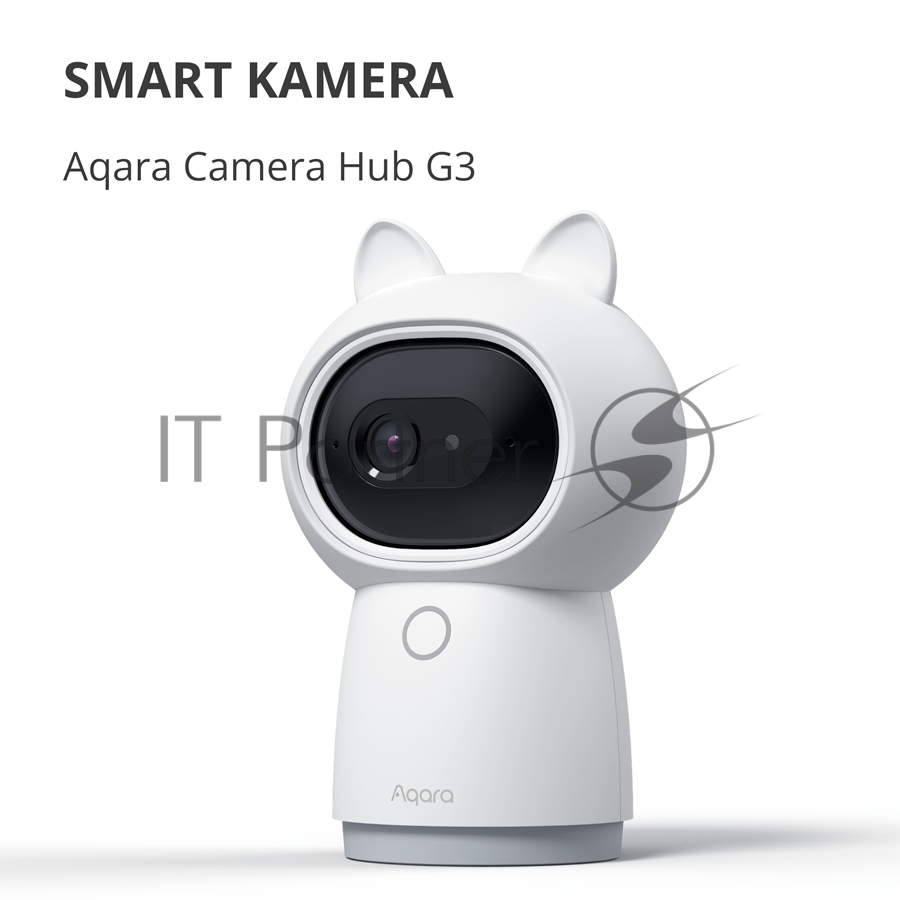 Камера AQARA Camera Hub G3/Камера+ управления/Управление жестами/Камера 360/2K 2304х1296p/Протокол связи:Zigbee/WiFi/Питание:USB-C/белый CH-H03