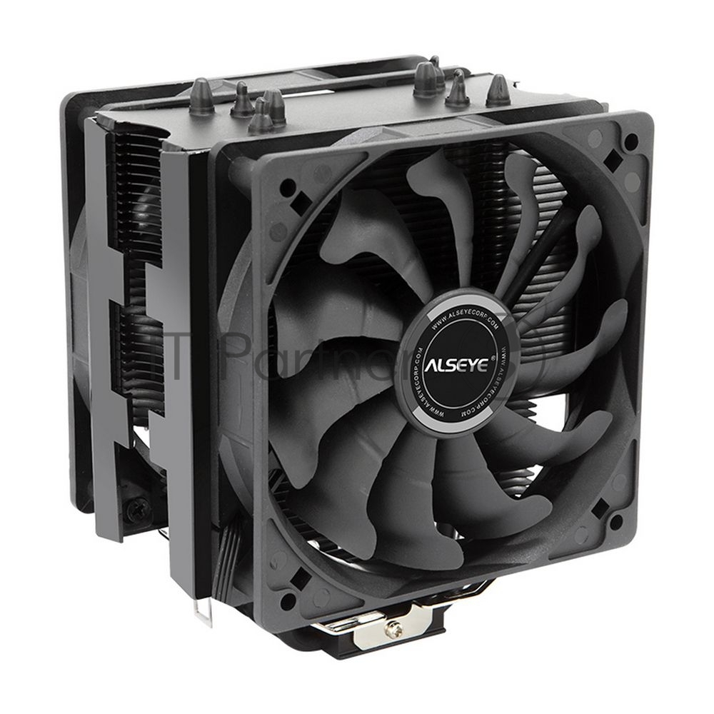 Кулер для процессора Alseye S120D-B Intel LGA 775 Intel LGA 1366 AMD AM2 AMD AM2+ AMD AM3 AMD AM3+ AMD FM1 Intel LGA 2011 AMD FM2 Intel LGA 1356 AMD FM2+ Intel LGA 2011-3 AMD AM4 Intel LGA 1200 Intel: LGA 115x