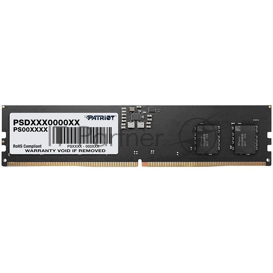 Оперативная память Patriot Memory PSD516G480081, DDR5, 16 ГБ, 4800 МГц, DIMM