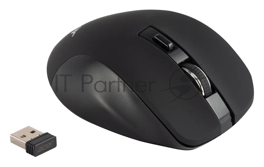 Мышь беспроводная Acer OMR140 черный, 1600 dpi, радиоканал, USB, кнопки - 6