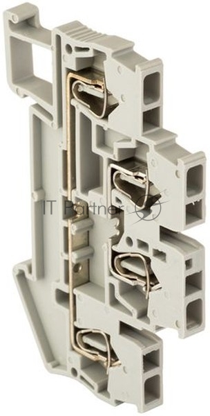 Колодка клеммная JXB-ST-4 32А двойная самозажимная сер. PROxima EKF plc-jxb-st-4-4-2