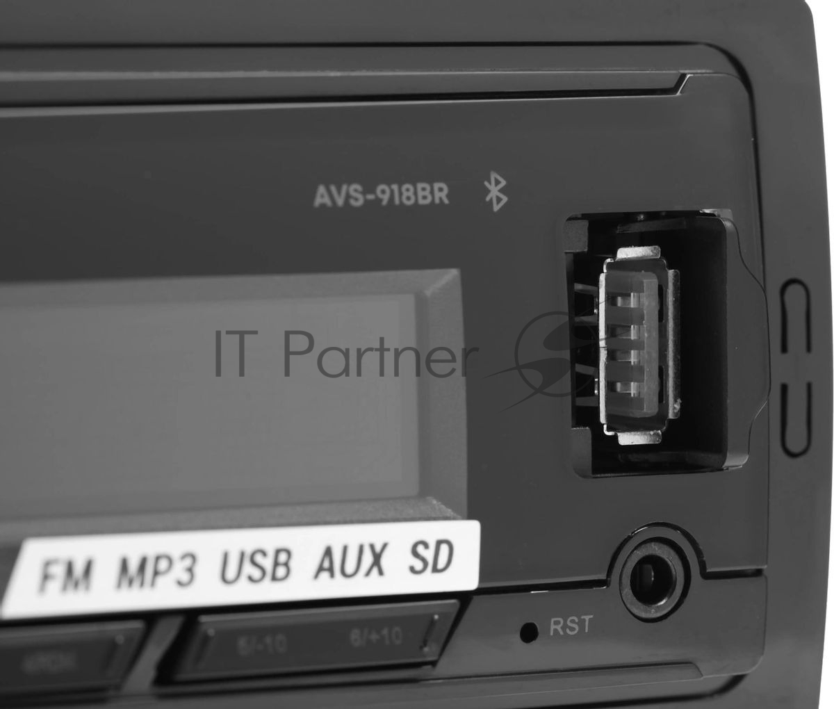 Автомагнитола ACV AVS-918BR, 1 DIN, Bluetooth, USB Type-A, AUX