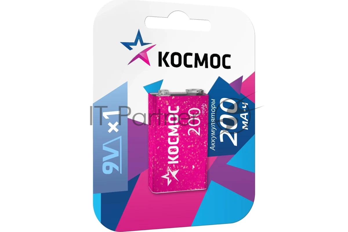 Аккумулятор Космос KOCNI-MH6F22 (200mAh) 6F22 200 мАч 1BL (блист.1шт)