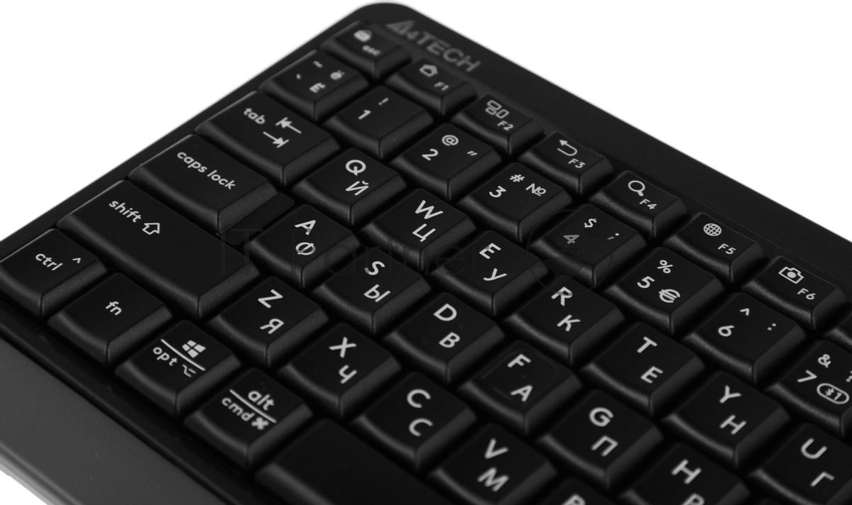 Клавиатура беспроводная A4Tech Fstyler FBK11, USB, Bluetooth/Радиоканал, черный/серый