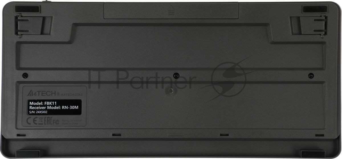 Клавиатура беспроводная A4Tech Fstyler FBK11, USB, Bluetooth/Радиоканал, черный/серый