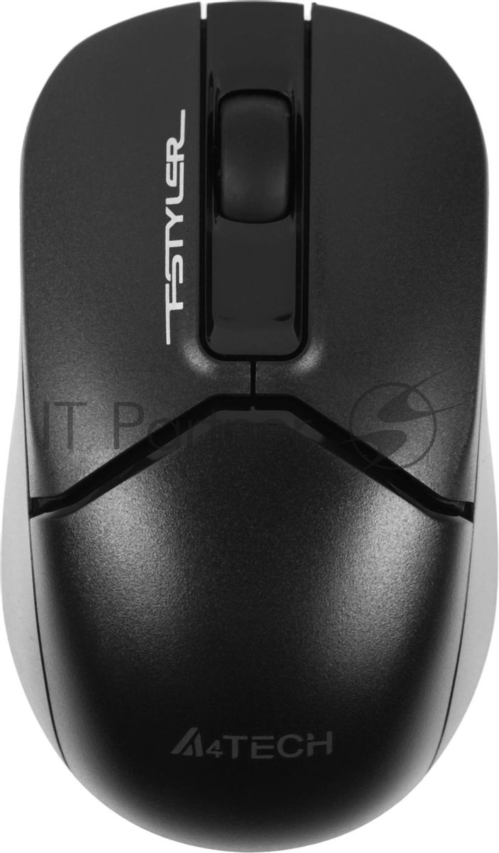 Мышь беспроводная A4Tech Fstyler FB12 черный, 1200 dpi, USB, Bluetooth / радиоканал, кнопки - 3