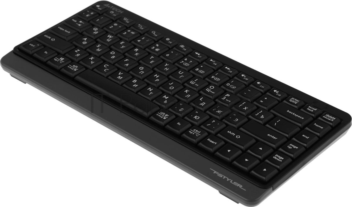 Клавиатура беспроводная A4Tech Fstyler FBK11, USB, Bluetooth/Радиоканал, черный/серый