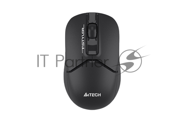Мышь беспроводная A4Tech Fstyler FB12 черный, 1200 dpi, USB, Bluetooth / радиоканал, кнопки - 3