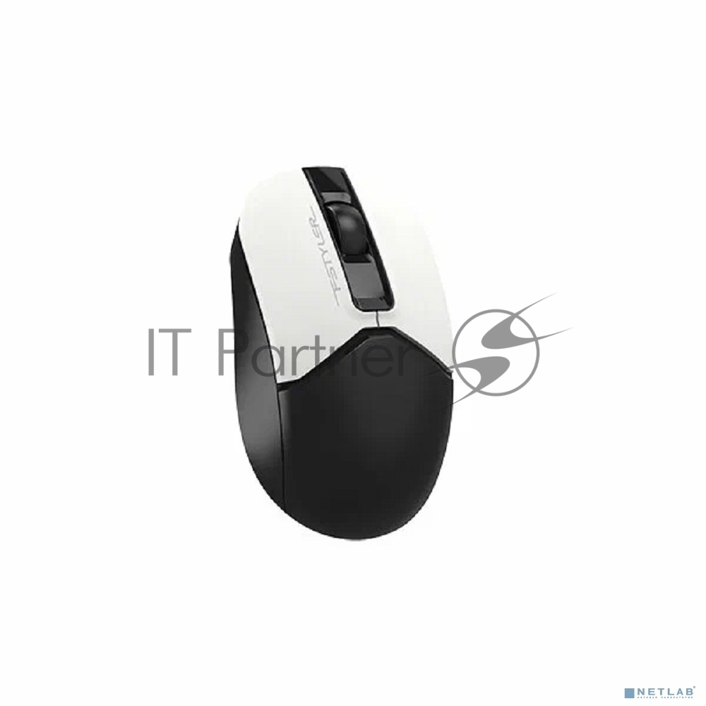 Мышь беспроводная A4Tech Fstyler FB12 белый/черный, 1200 dpi, радиоканал, Bluetooth, USB, кнопки - 3