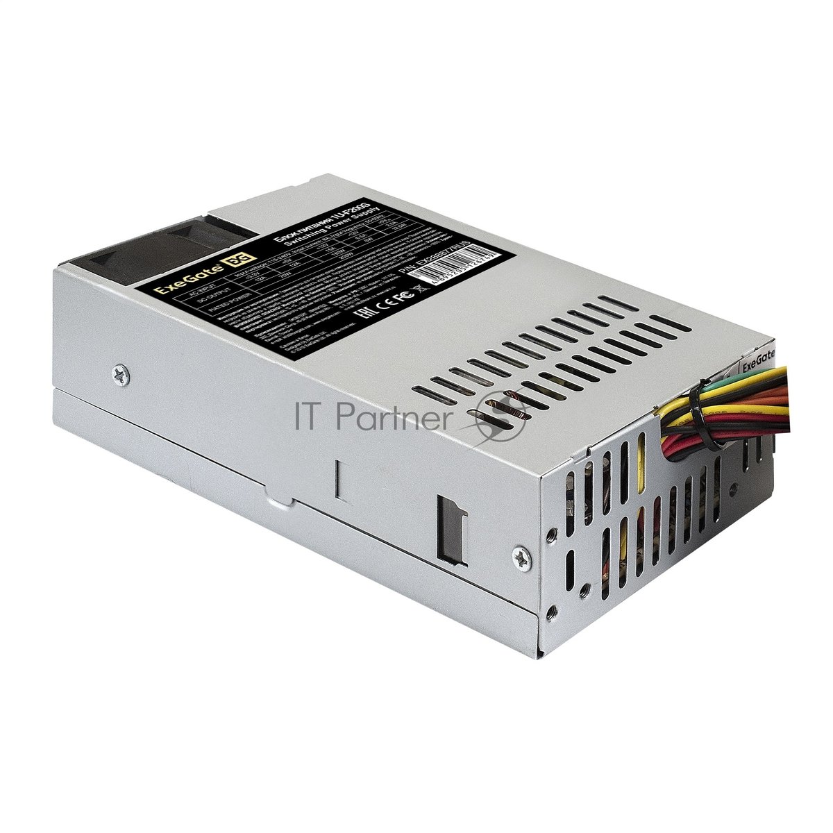 Блок питания ExeGate 1U-F200S (EX288877RUS), 200Вт, 40мм, серый