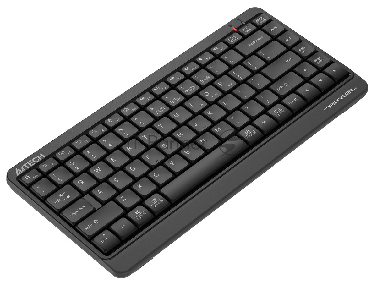 Клавиатура беспроводная A4Tech Fstyler FBK11, USB, Bluetooth/Радиоканал, черный/серый