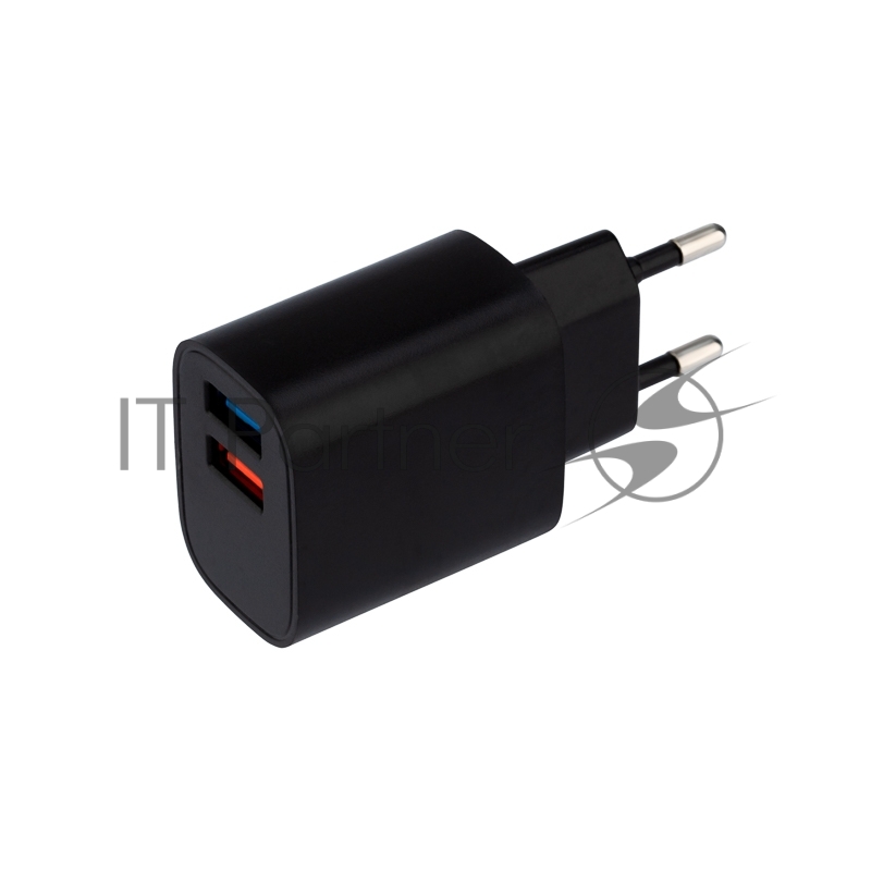 Сетевое зарядное устройство Rexant 2 x USB, 5V, 2.4 A, черный