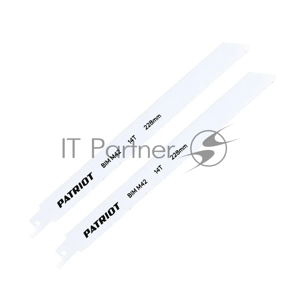 Полотно пильное PATRIOT для сабельной пилы, по металлу 228*19*0.92мм*14T 2 шт.