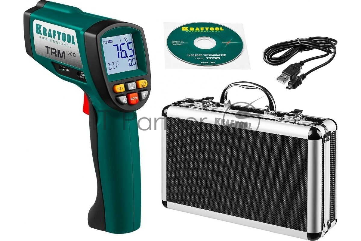 Пирометр инфракрасный KRAFTOOL TRM-1700, -30°С +1650°С