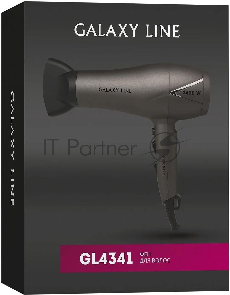 Фен Galaxy Line GL 4341 черный, 2400 Вт