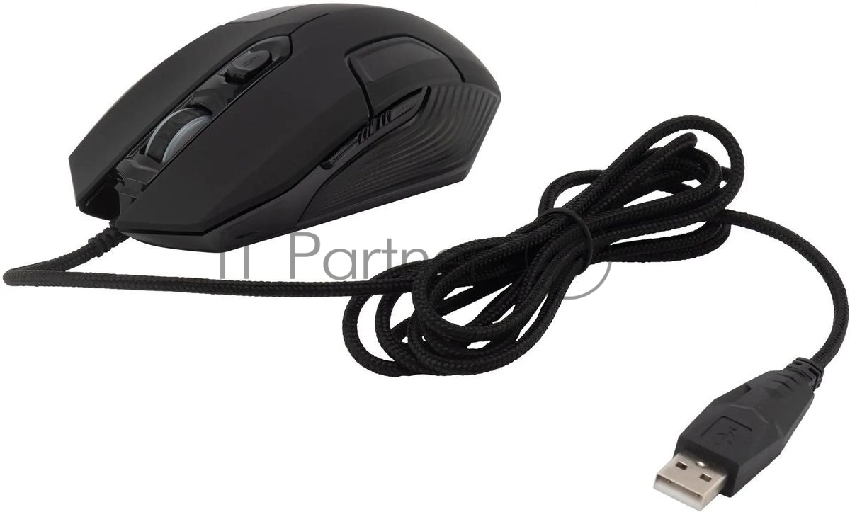 Мышь проводная Acer OMW170 черный, 3200 dpi, USB, кнопки - 6