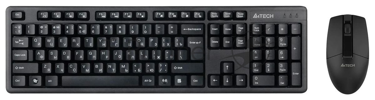 Клавиатура A4Tech 3330N, беспроводная, USB, Multimedia