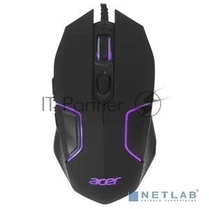Мышь проводная Acer OMW170 черный, 3200 dpi, USB, кнопки - 6