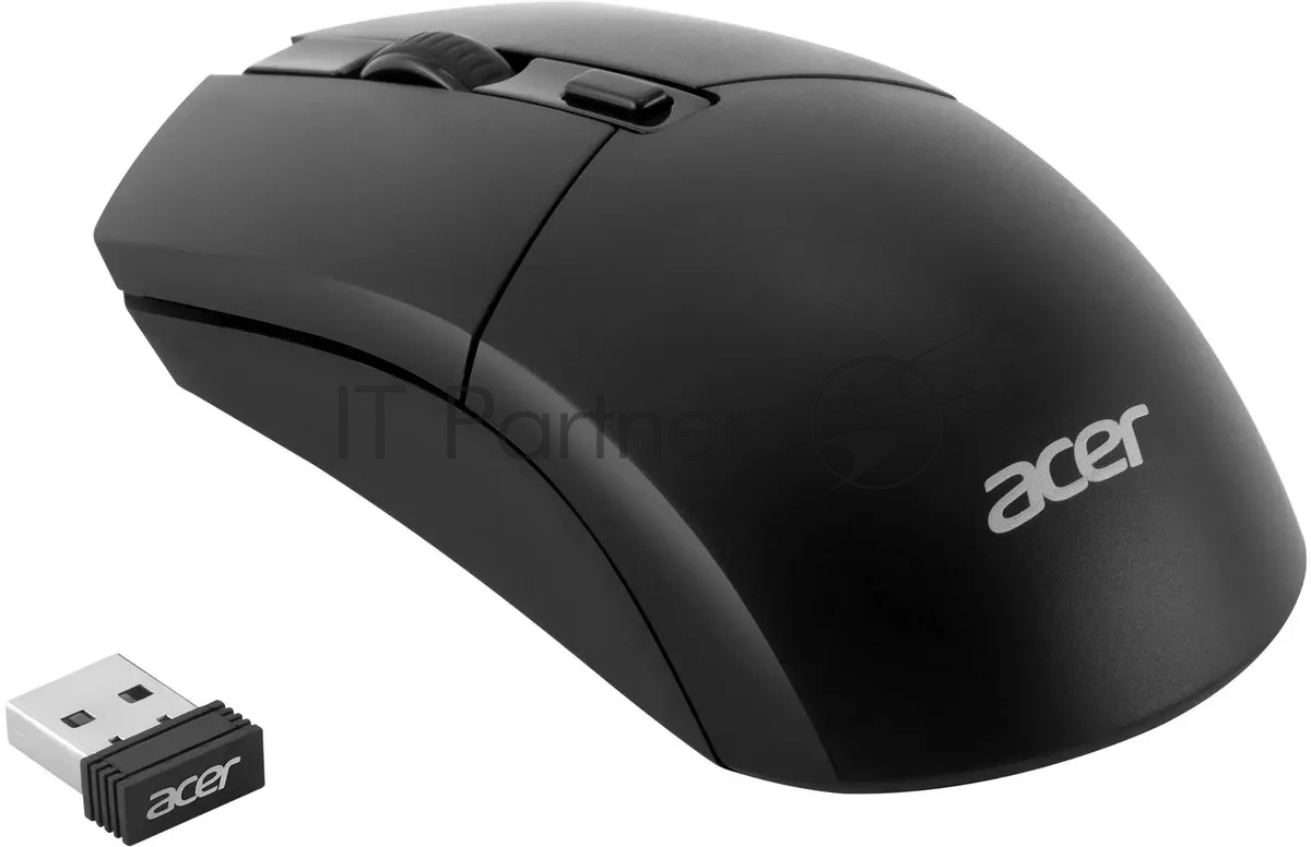 Комплект клавиатура+мышь Acer OKR120 беспроводной, USB, 1600 DPI, чёрный