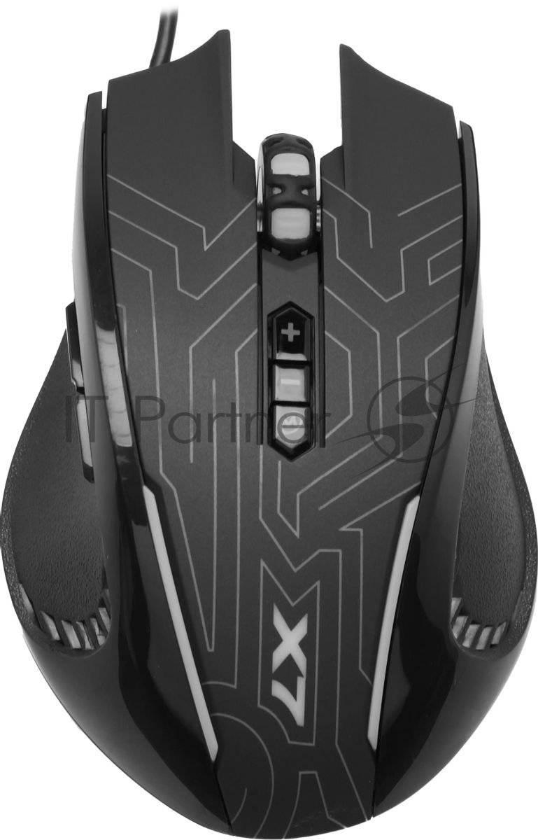 Мышь проводная A4Tech X87 черный, 2400 dpi, USB, кнопки - 8
