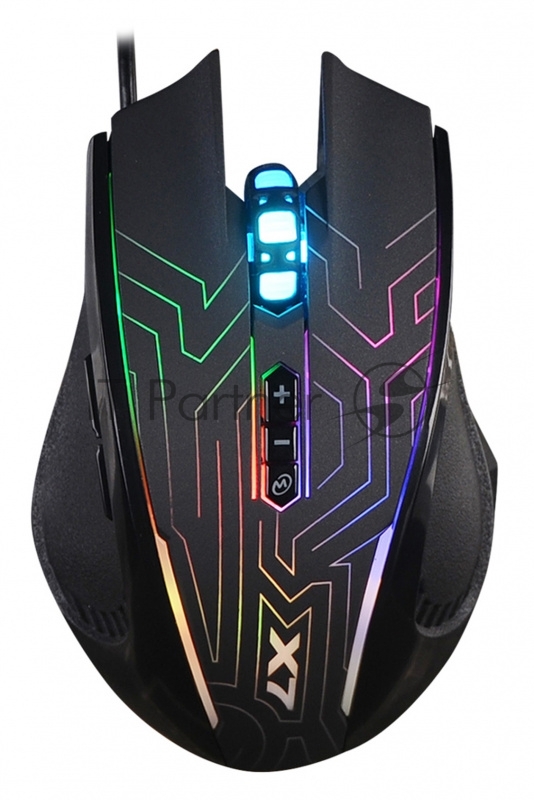 Мышь проводная A4Tech X87 черный, 2400 dpi, USB, кнопки - 8