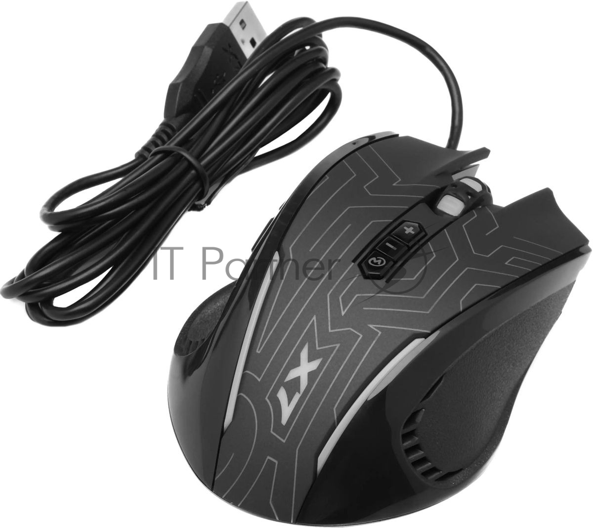 Мышь проводная A4Tech X87 черный, 2400 dpi, USB, кнопки - 8