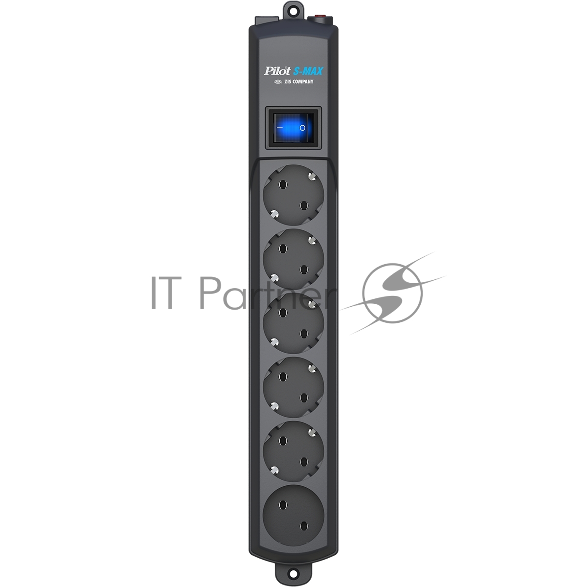 Сетевой фильтр Pilot S Max (5 euros + 1GP), 15A/3.5kVA, automatic, 7 m, graphite